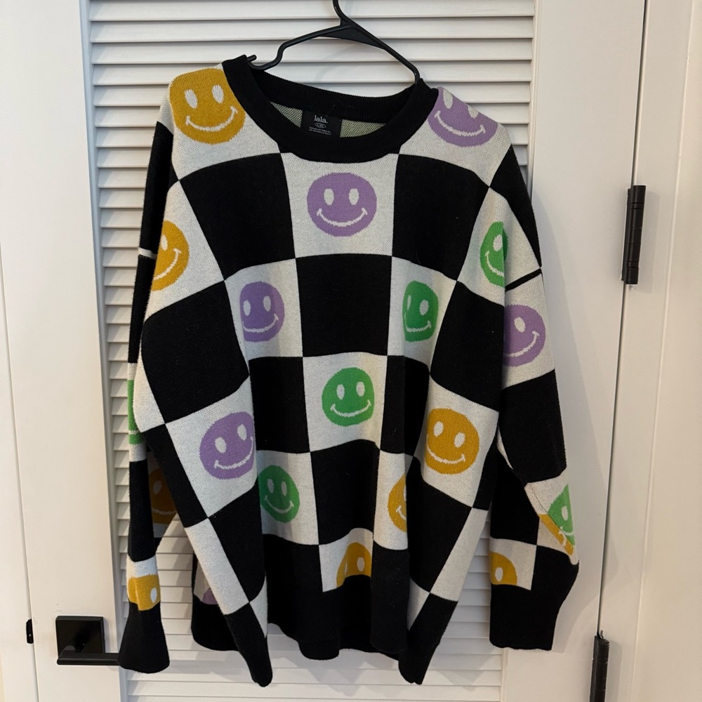 Dressed in LALA Smiley Face Knit Set Size L/XL